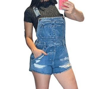 Carmar Denim Bibben Overal Distressed shorts